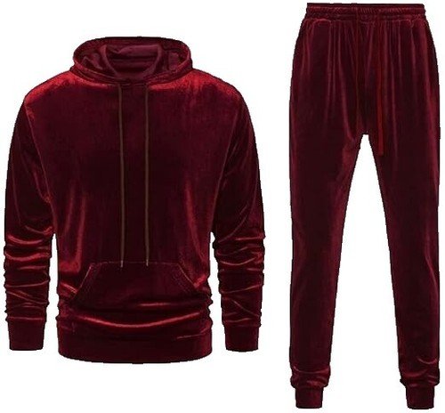 Sean John Burgundy Velour Lounge Set